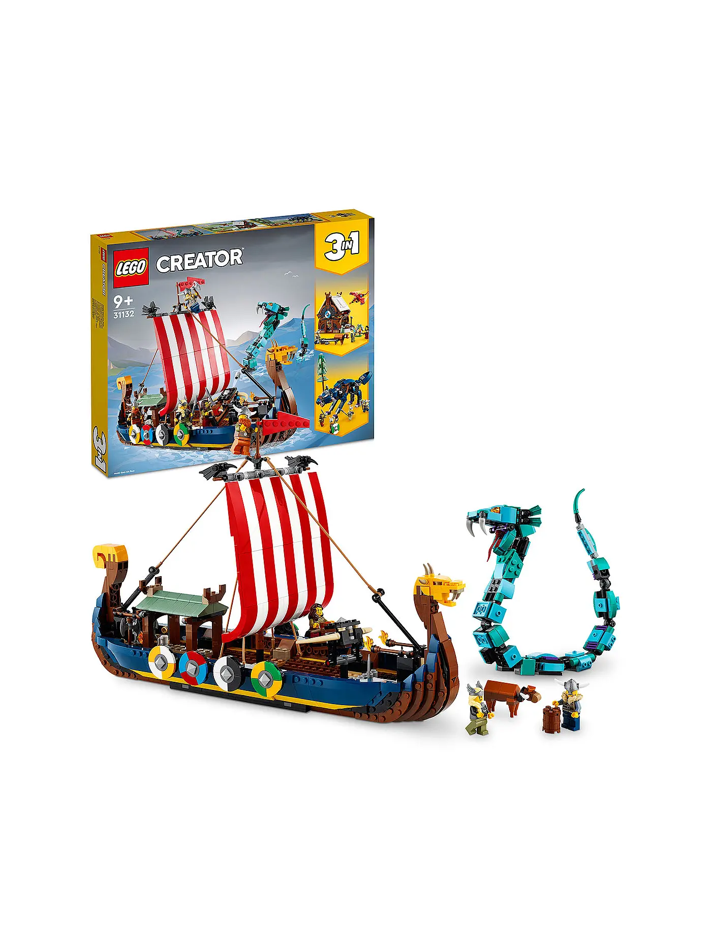 LEGO | Creator - Wikingerschiff mit Midgardschlange 31132 | 